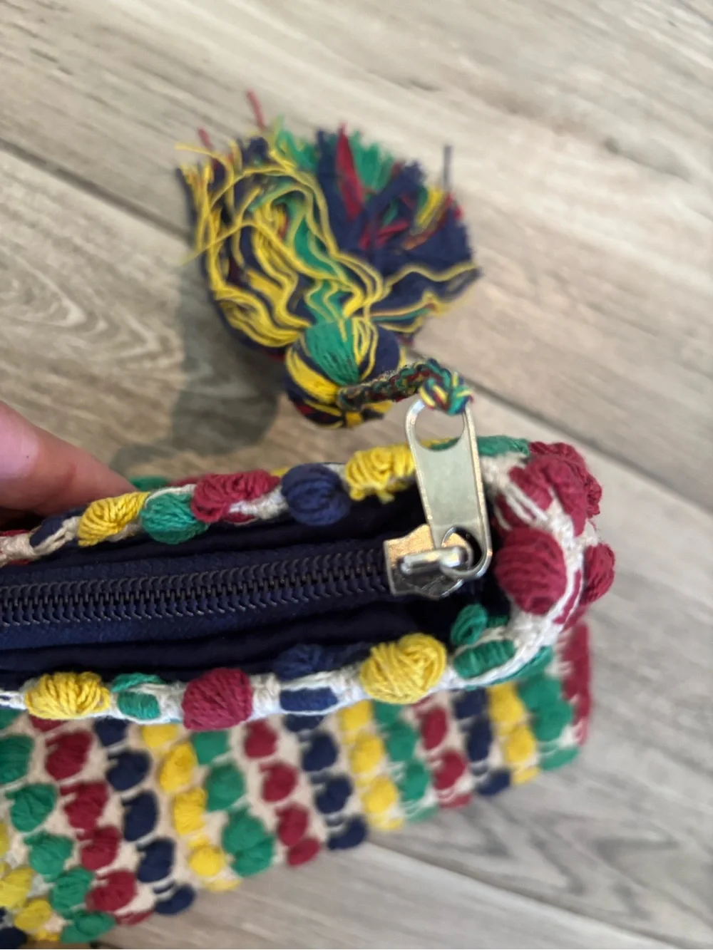 Handwoven Multicolor Tassel Clutch - Women Accessories
